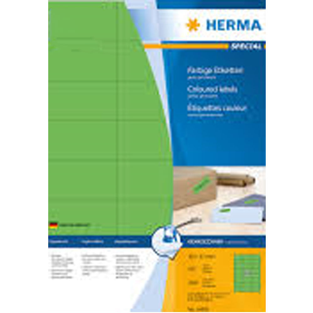 Herma Colored Etiketter A4 100 st (70x37mm)