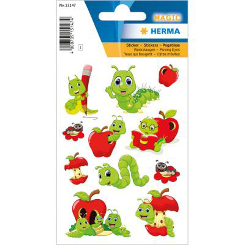 Herma Decor Fritz the Worm Googly Eye Sticker