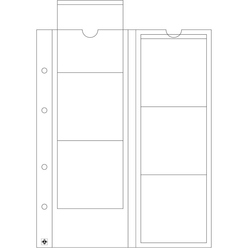 Leuchtturm Optima Monety Arkusze 5pk (Clear)