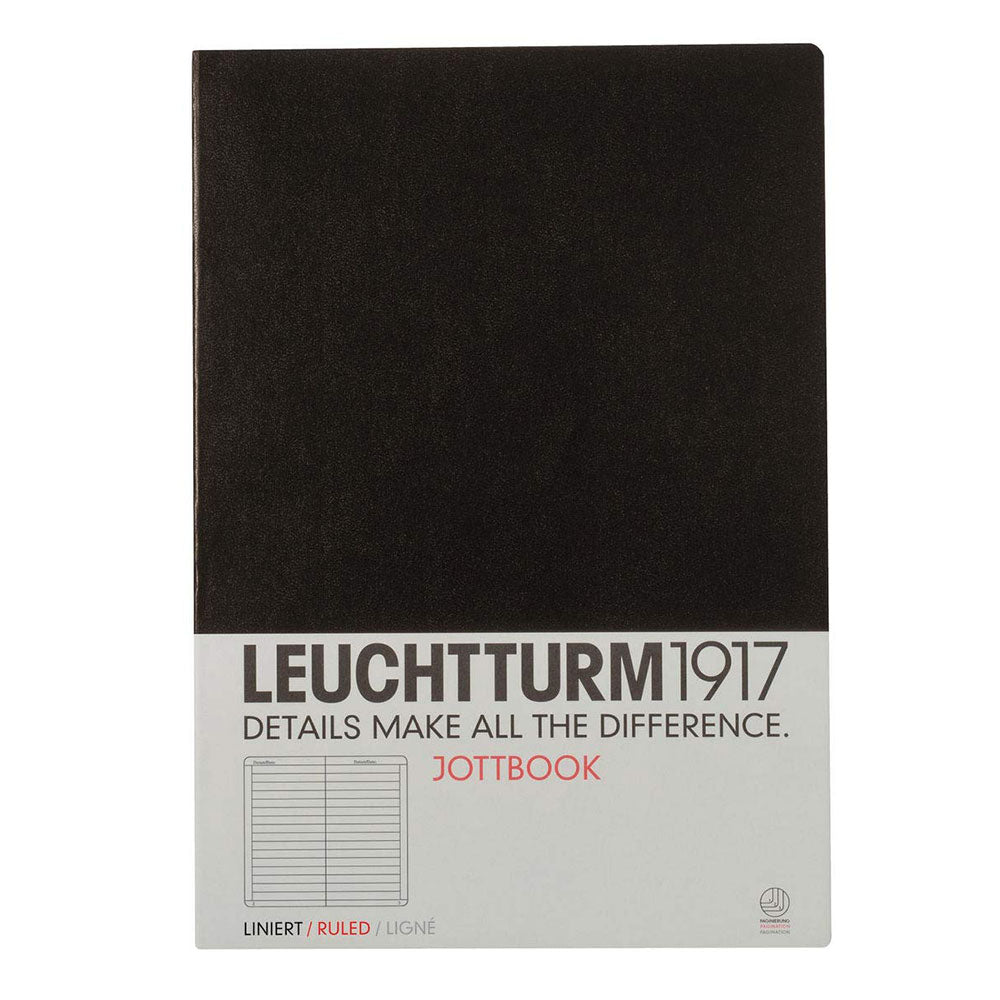 Leuchtturm Jottbook 60 sider A4 (sort)