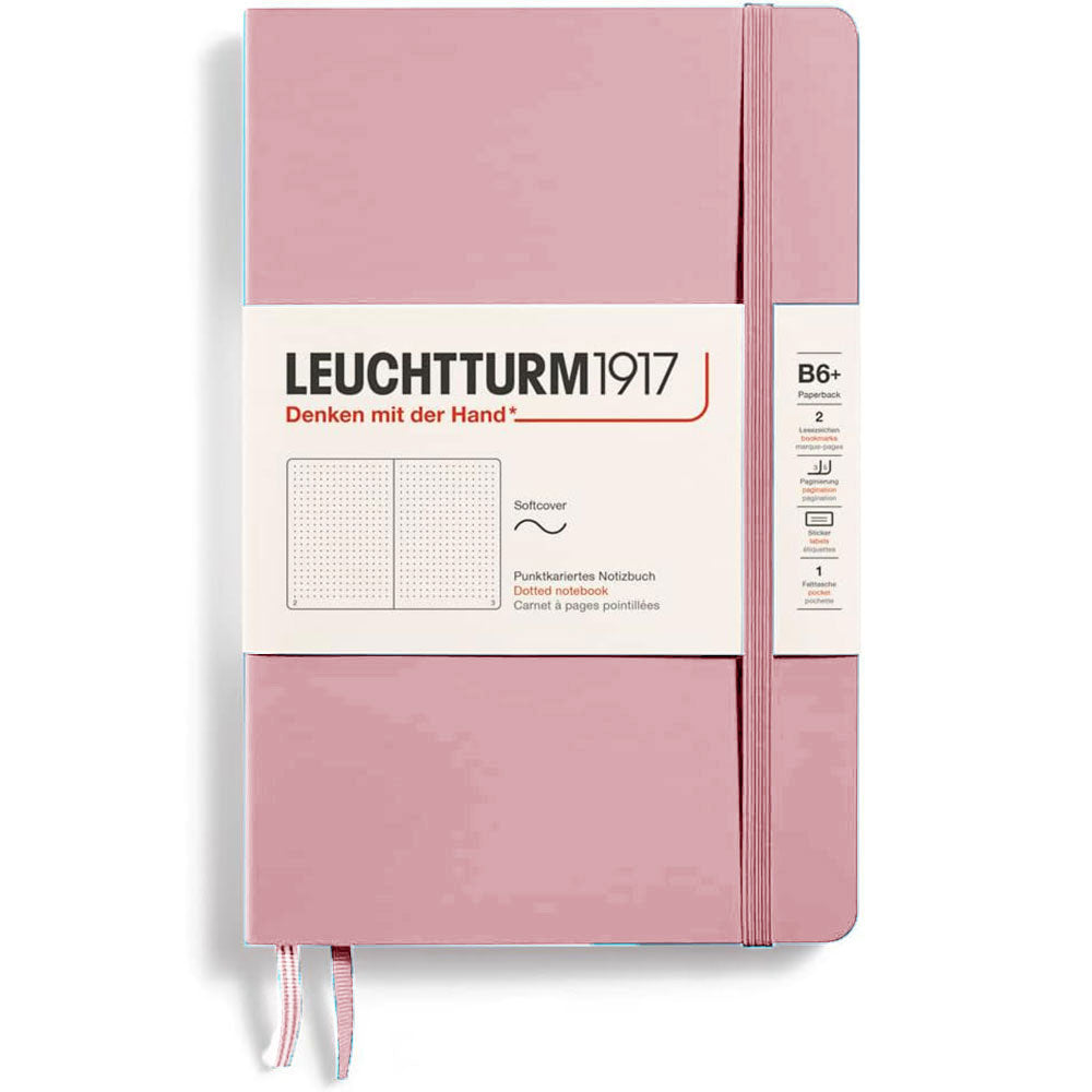 Leuchtturm SCペーパーバックはB6+ Notebook123Pgを点線を点検します