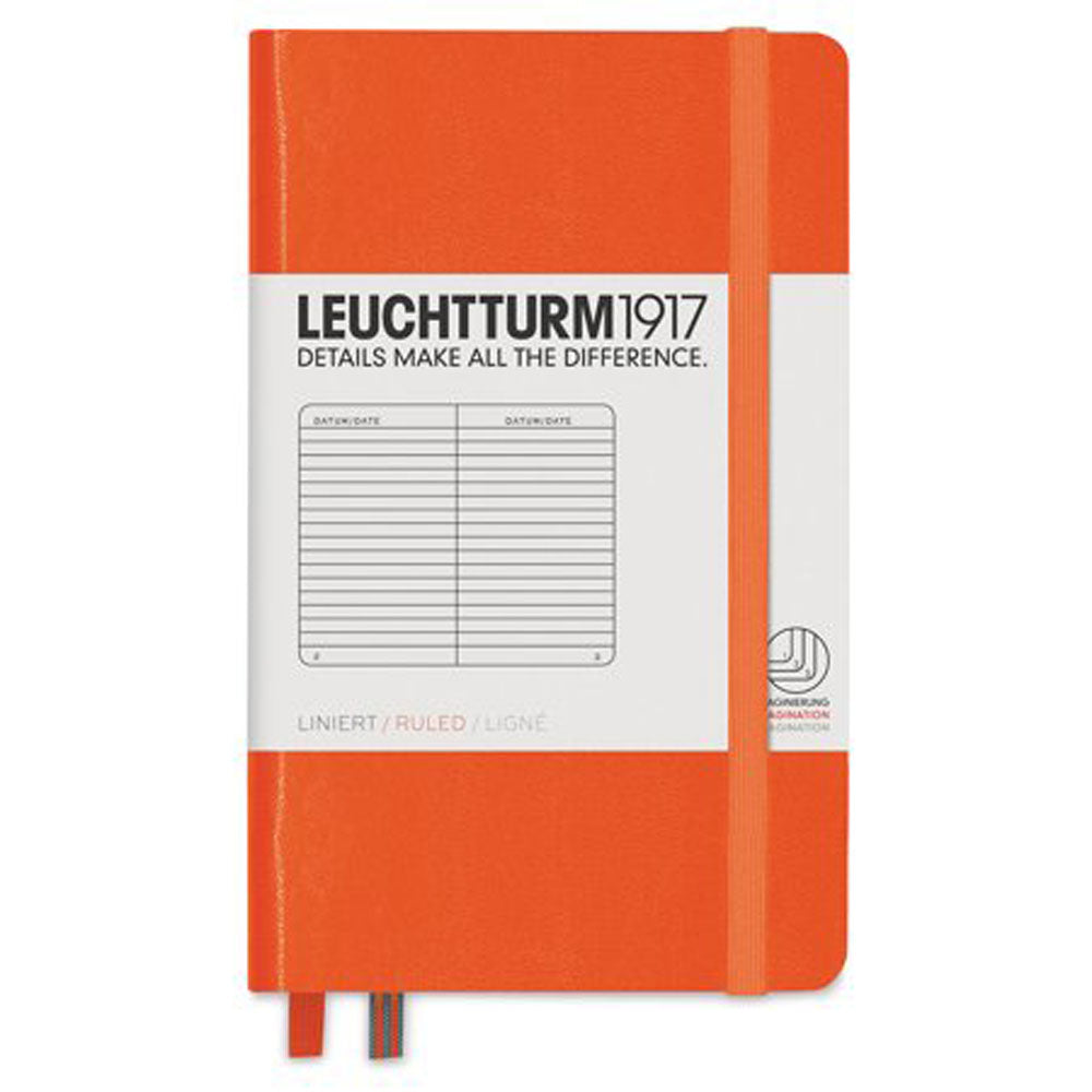 Leuchtturm twarda okładka rządzona notatką A6