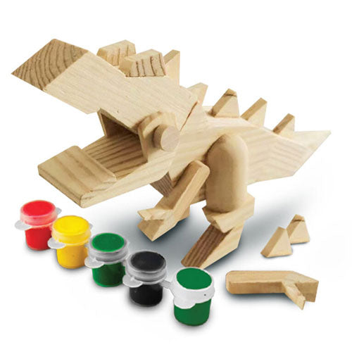 Wood Worx T-Rex Dinosaur Paint Kit