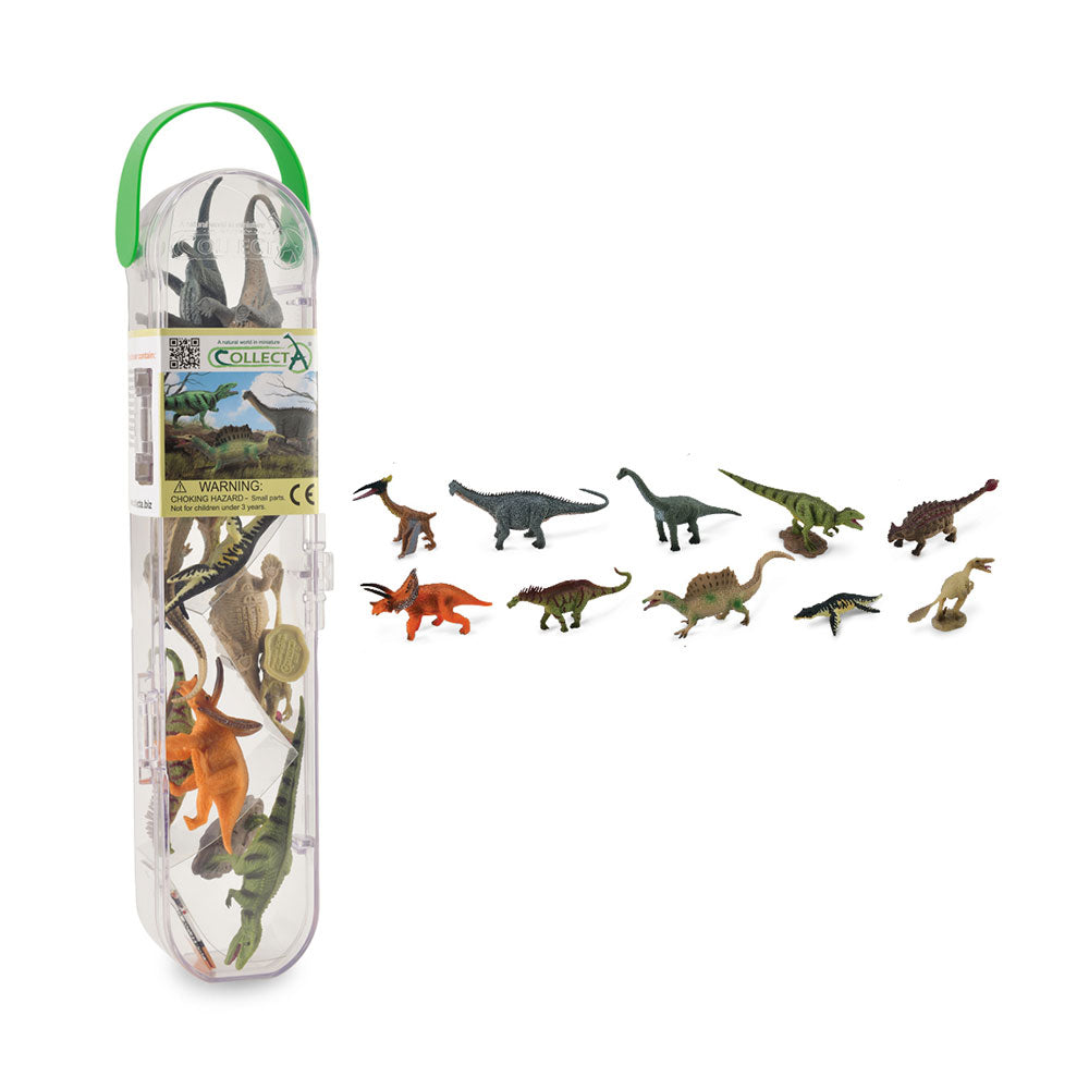 CollectA Dinosaurier-Figuren im Röhren-Geschenkset (10er-Set)