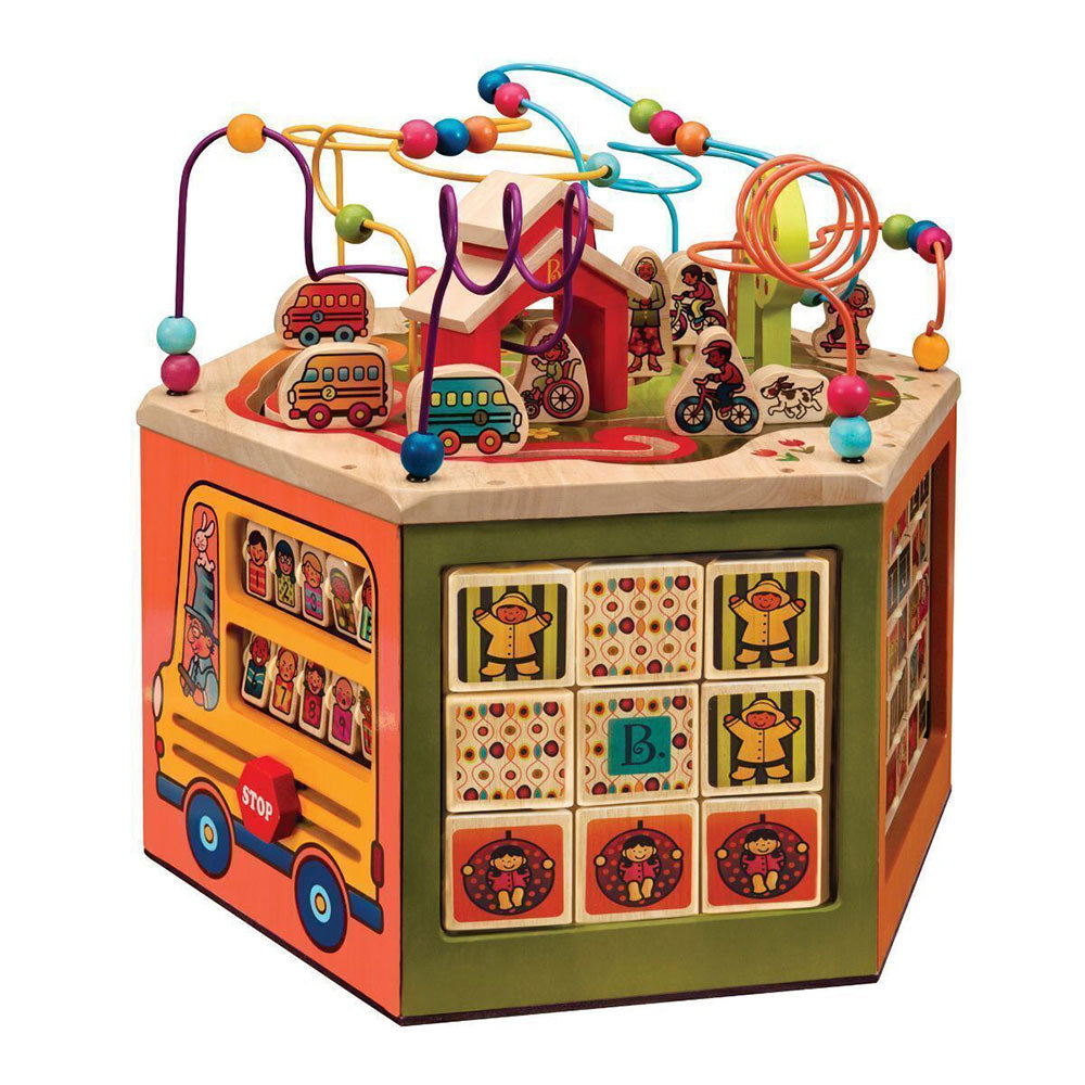 Wooden Activity Cube