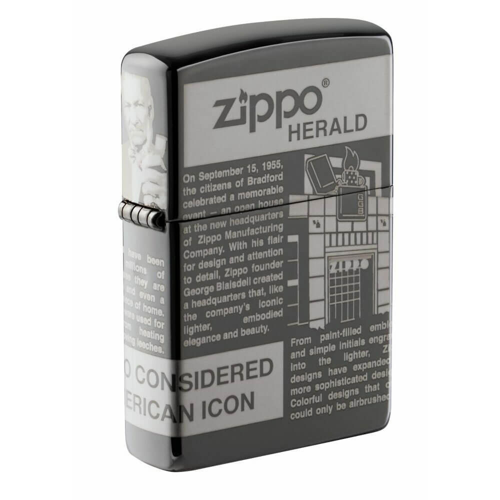  Zippo Black Ice Design Feuerzeug