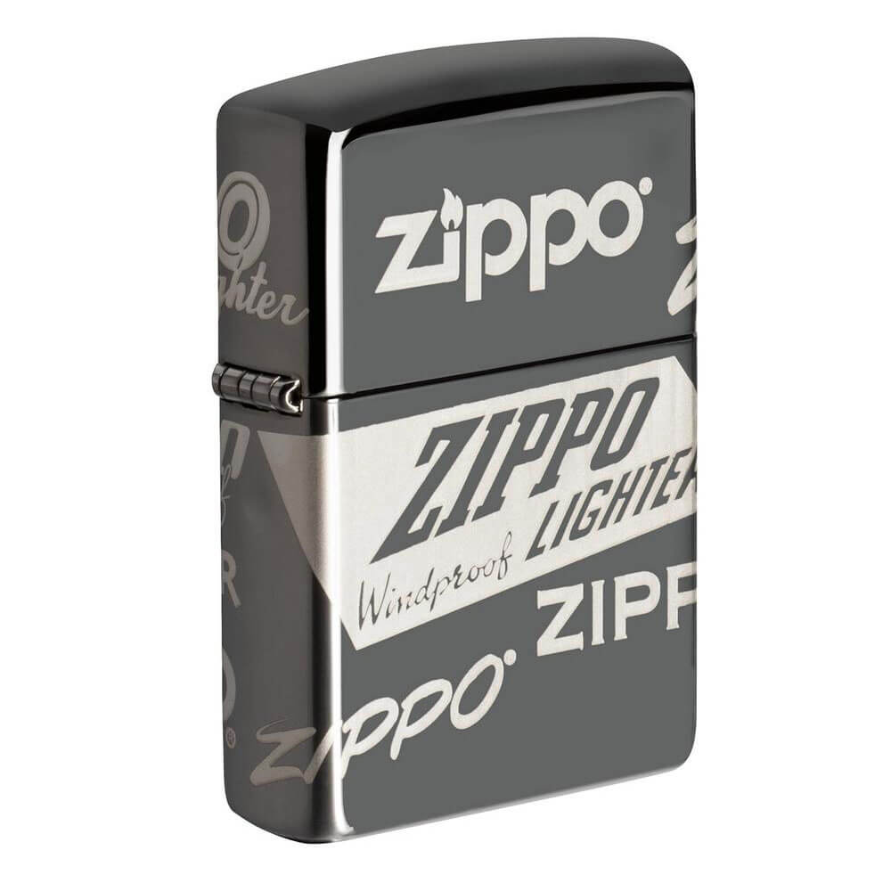 Briquet de la conception de glace noire de Zippo