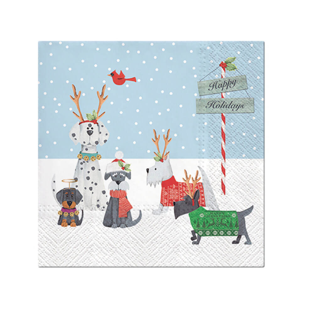 PAW Christmas Lunch Napkin 33cm (20 pk)