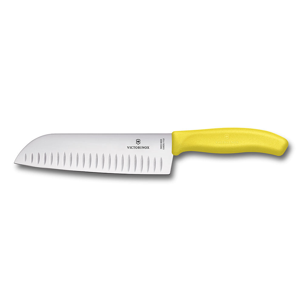 Gecanneleerde brede mes santoku mes 17 cm