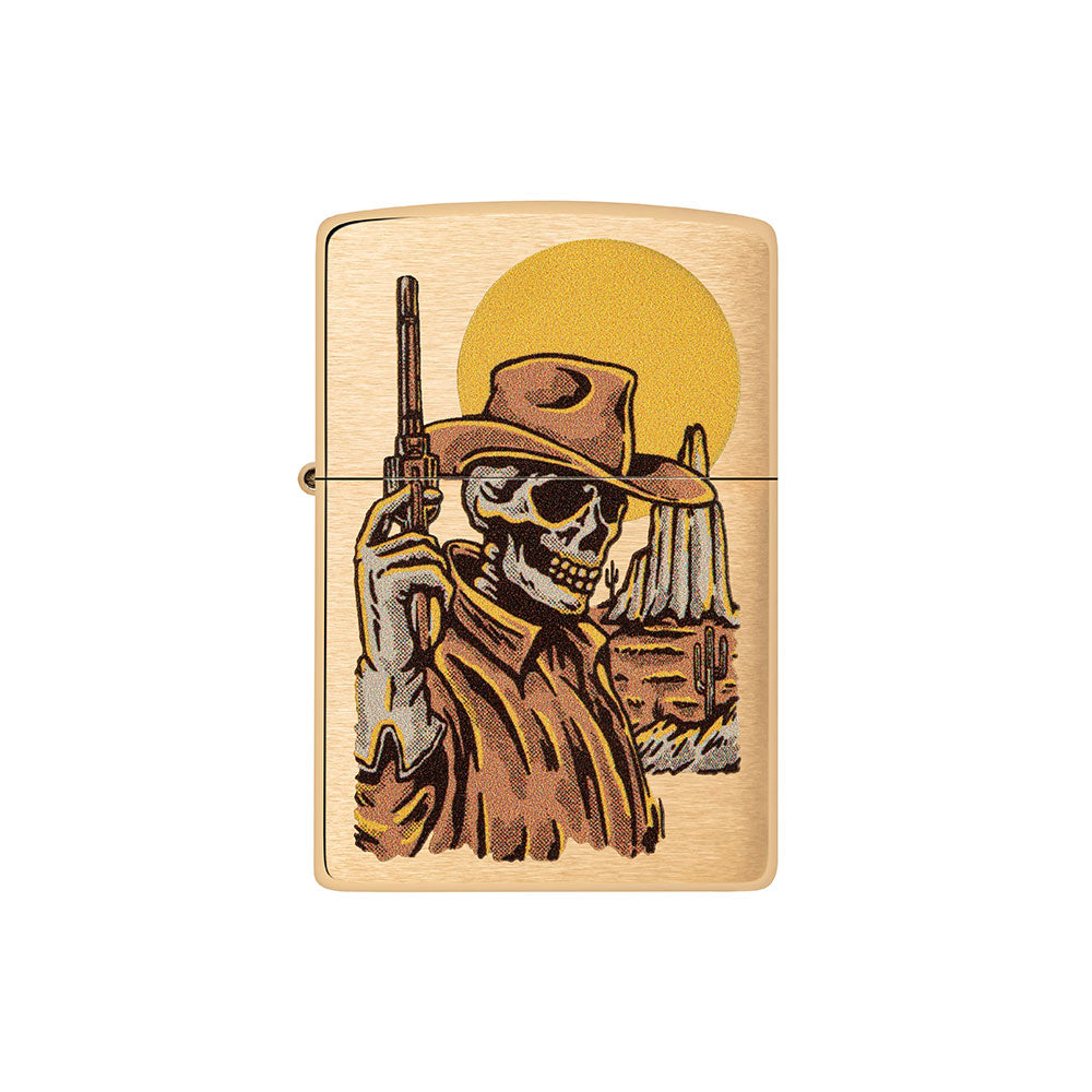 Zippo Cowboy Skull Design Windproof Lost