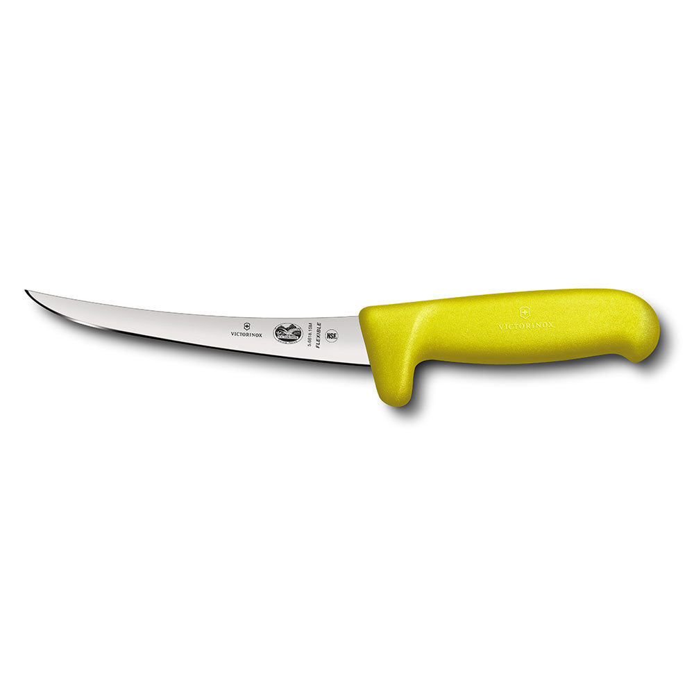 Fibrox Curved Narrow Blade Boning Knife 15cm（黄色）