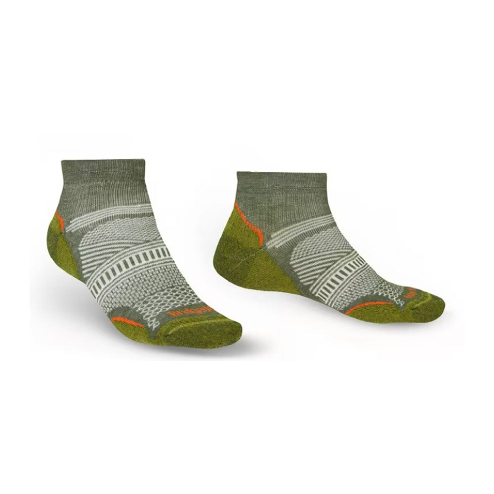 Lavskåret fottur Ultralight T2 Coolmax Socks (grønn)