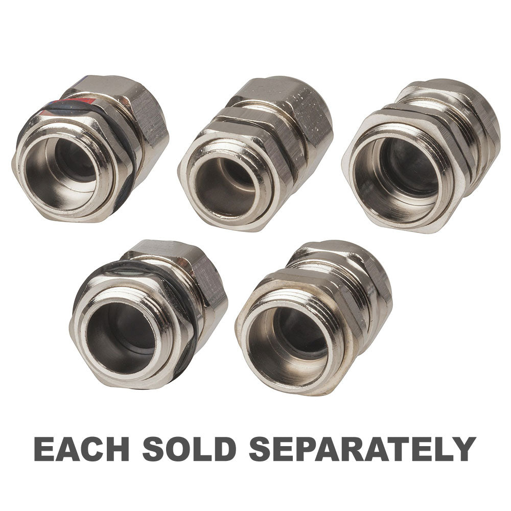 IP68 Nickel Plated Copper Cable Glands 2pcs