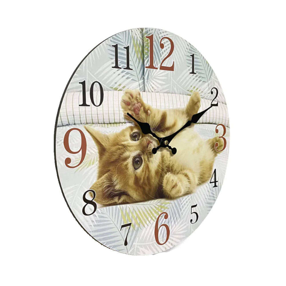 Reloj de pared MDF clásico 12 "(34x34x2.5cm)