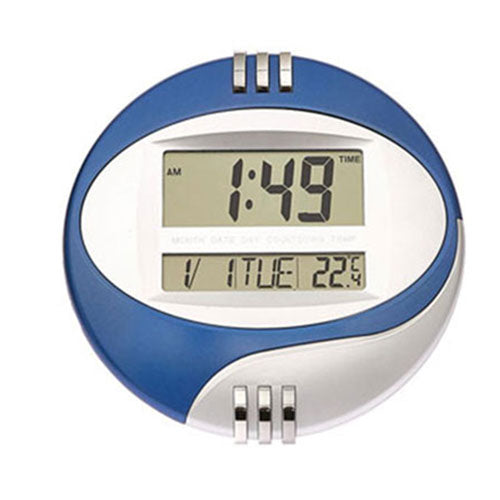 Multi-Functional Oval Digital Wall/Tabletop Clock