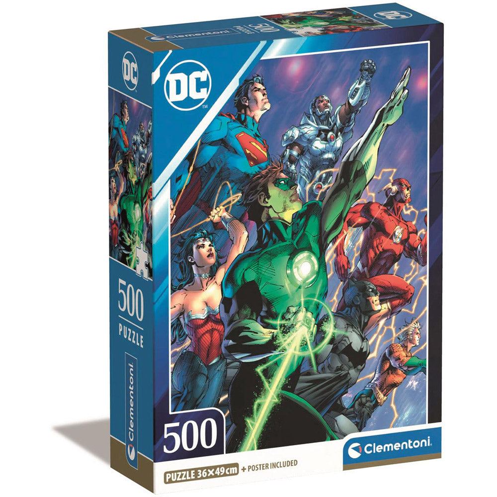 Clementoni HQC DC Comics Compact Box 500-stykke puslespil