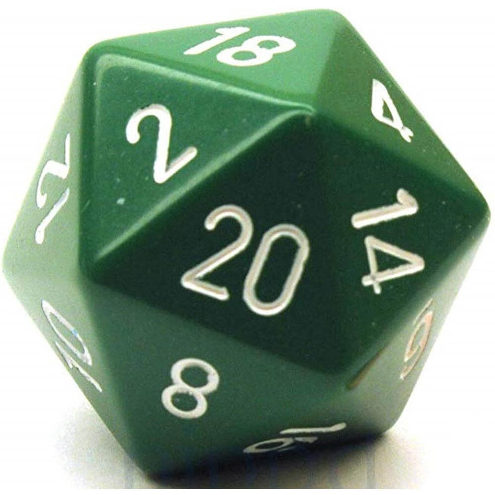 D20 DICE OPAQUE (34 mm)