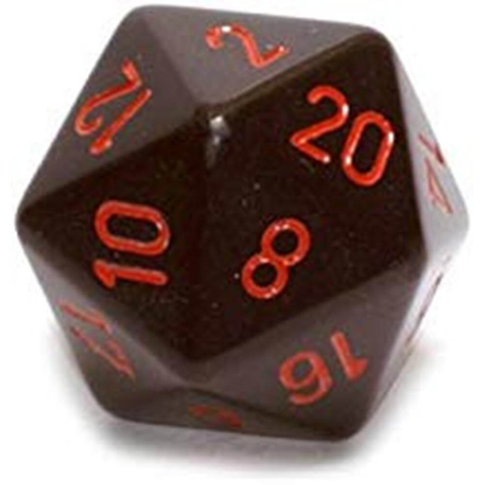 D20 terninger uigennemsigtige (34 mm)