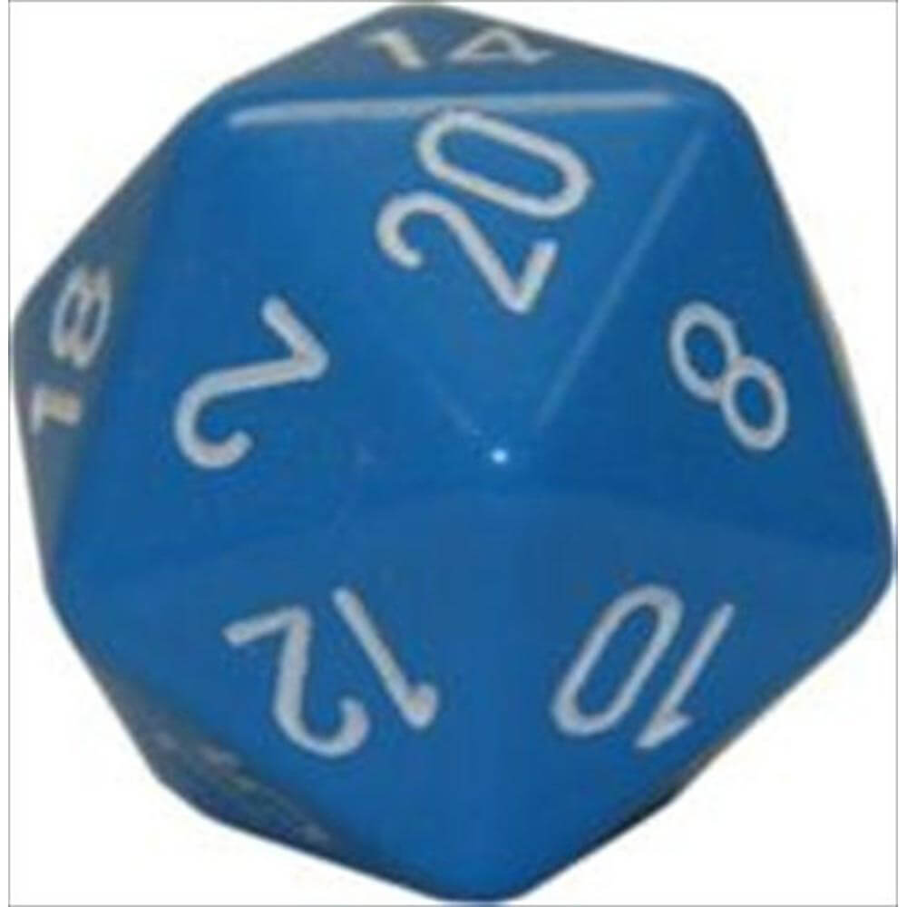 D20 terninger uigennemsigtige (34 mm)