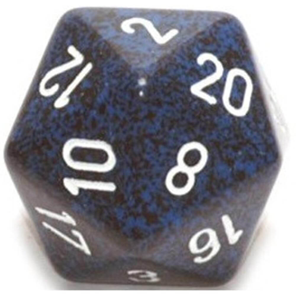 D20 terninger plettet (34 mm)