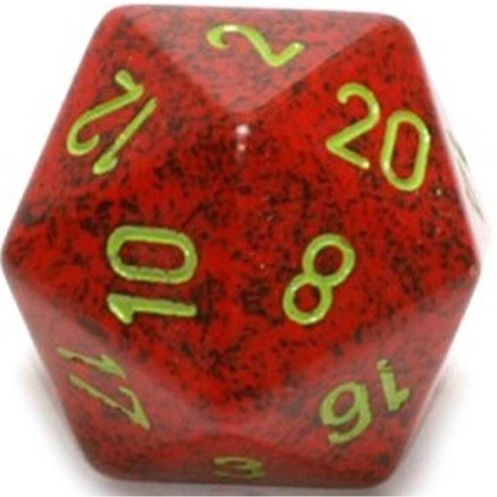  D20 Würfel gesprenkelt (34mm)