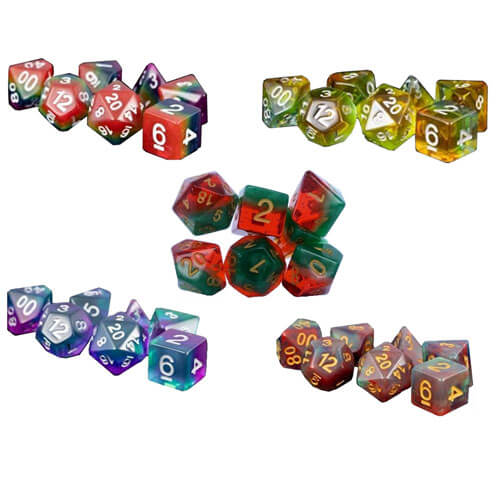 MDG Polyhedral Resin Dice Set