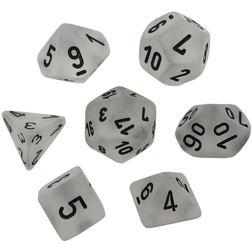 D7 DI Set Dice Grosted Poly (7 dés)