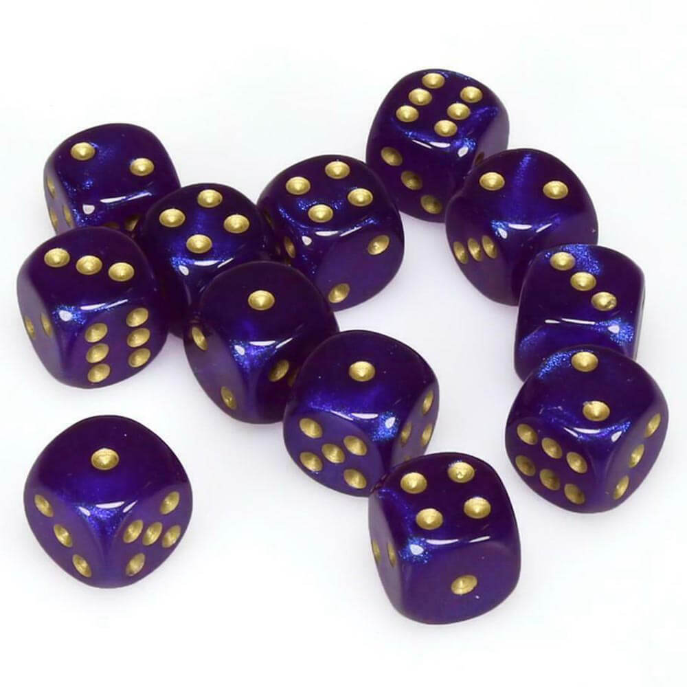 D6 Dice Borealis 16mm (12 dadi)