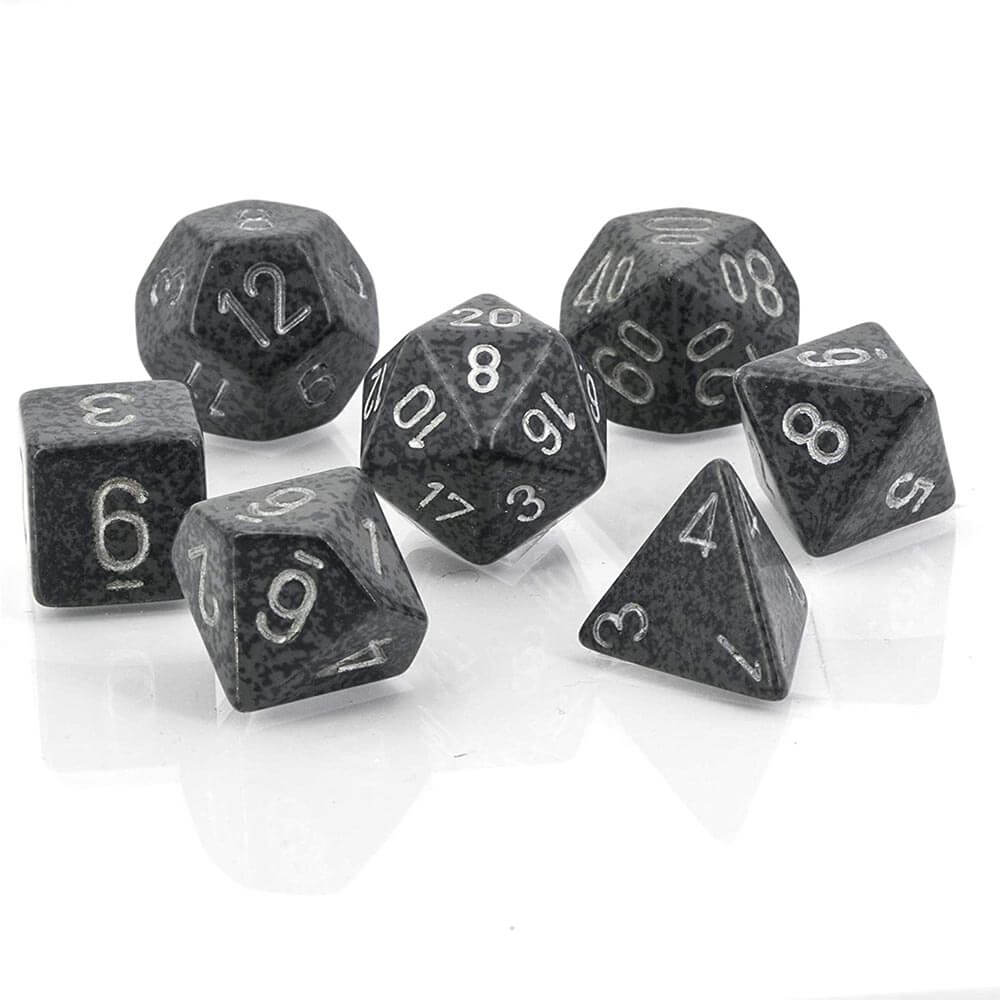 D7 Die Set Dice Speckled Poly (7 terninger)