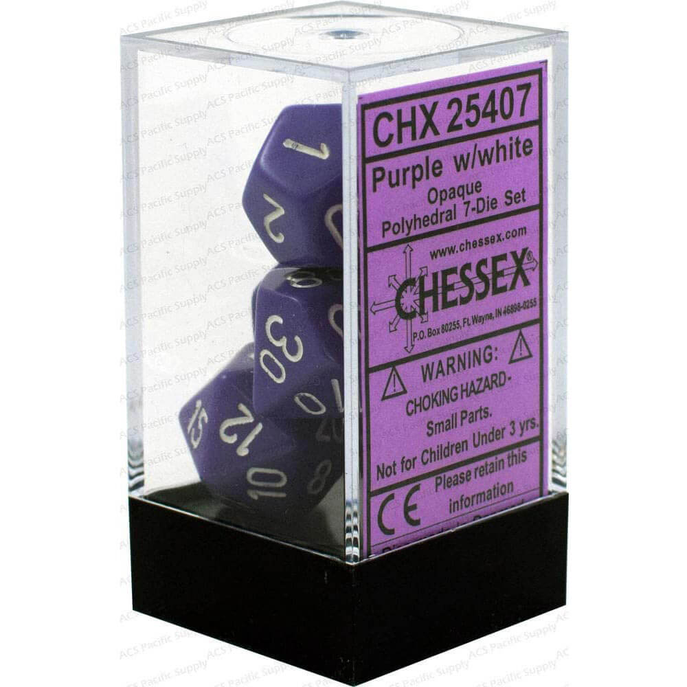 D7 Die Set Dice Opaque Polyh (7 Dice)