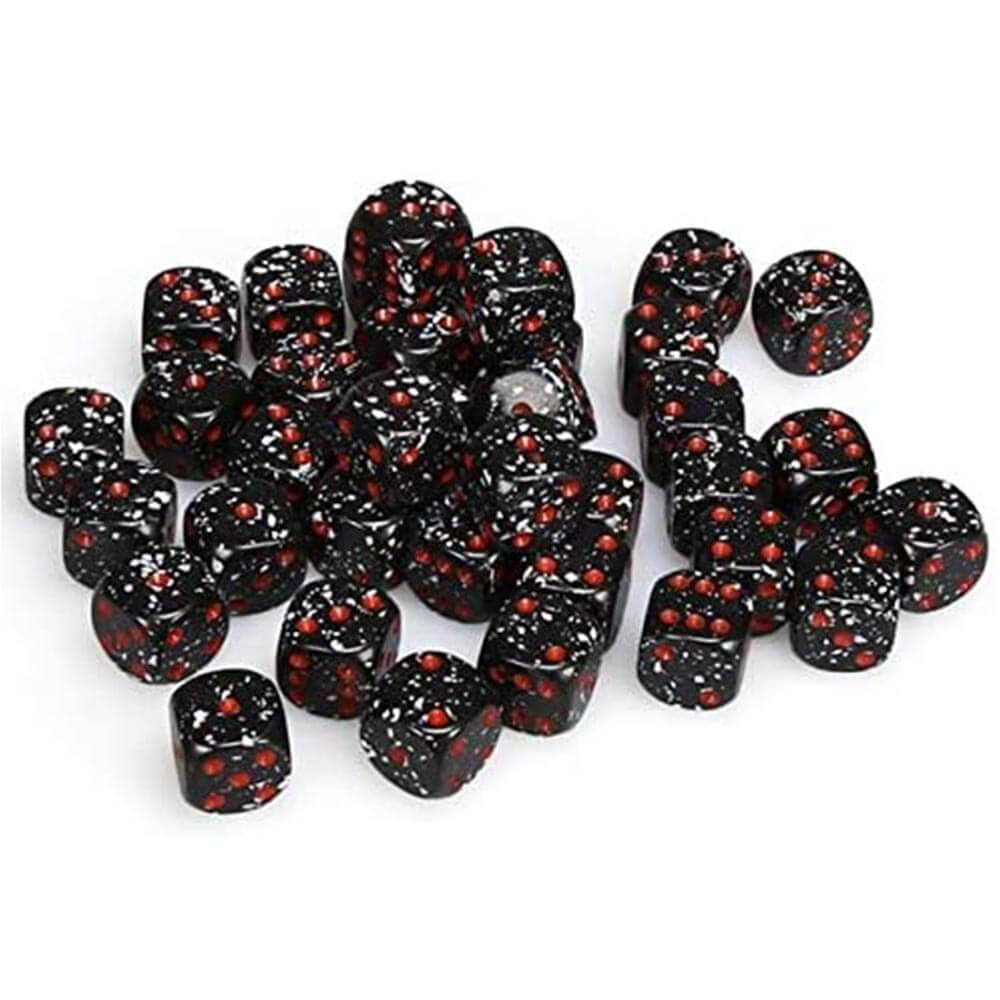 D6 DICE SPECKLADED 12mm (36 dados)