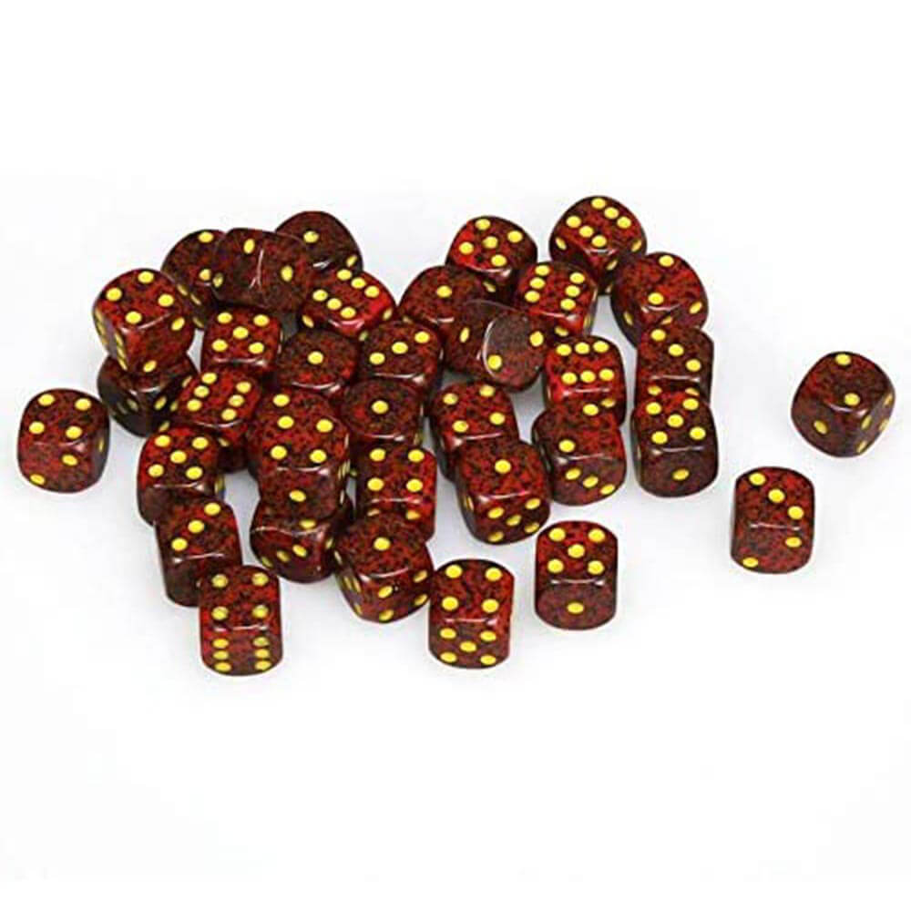 D6 DICE SPECKLADED 12mm (36 dados)