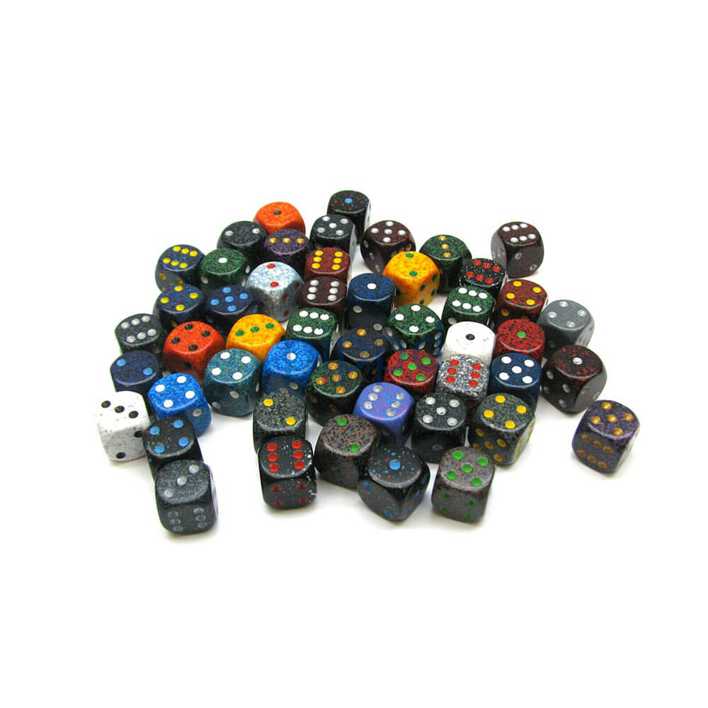 D6 dados variados de 16 mm (50 dados)