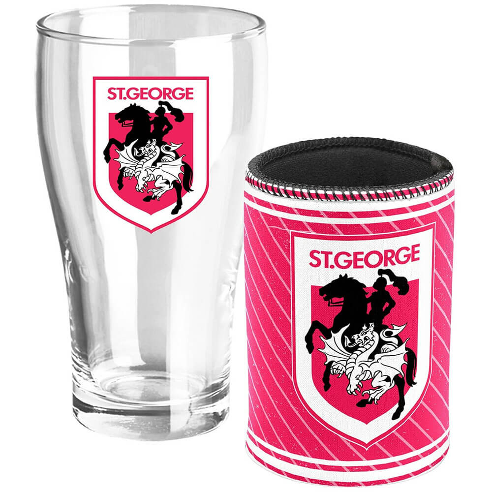  NRL Heritage Pint-Glas und Dosenkühler