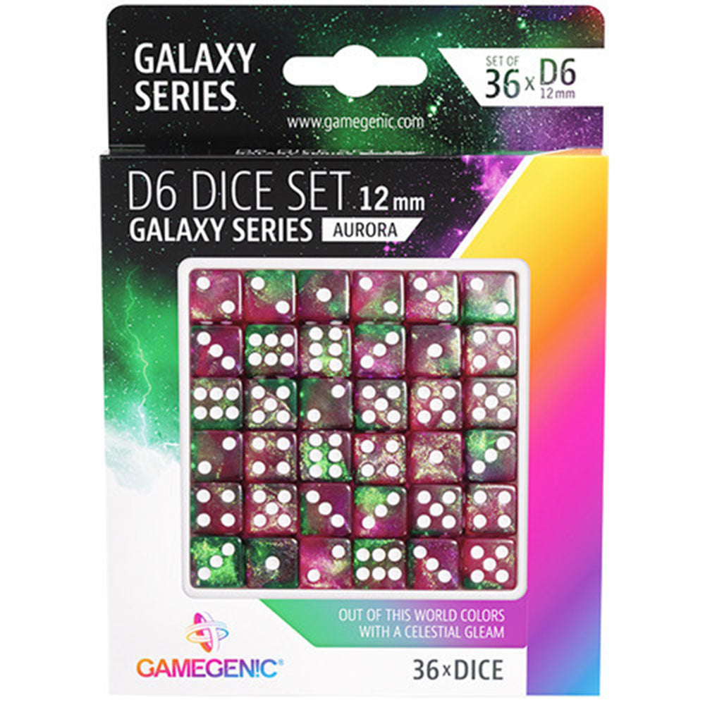  Gamegenic Galaxy Series D6 Würfelset 12 mm (36 Stück)