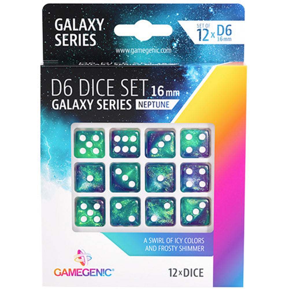 GameGenic Galaxy Series D6 Dice Set 16 mm (12pcs)