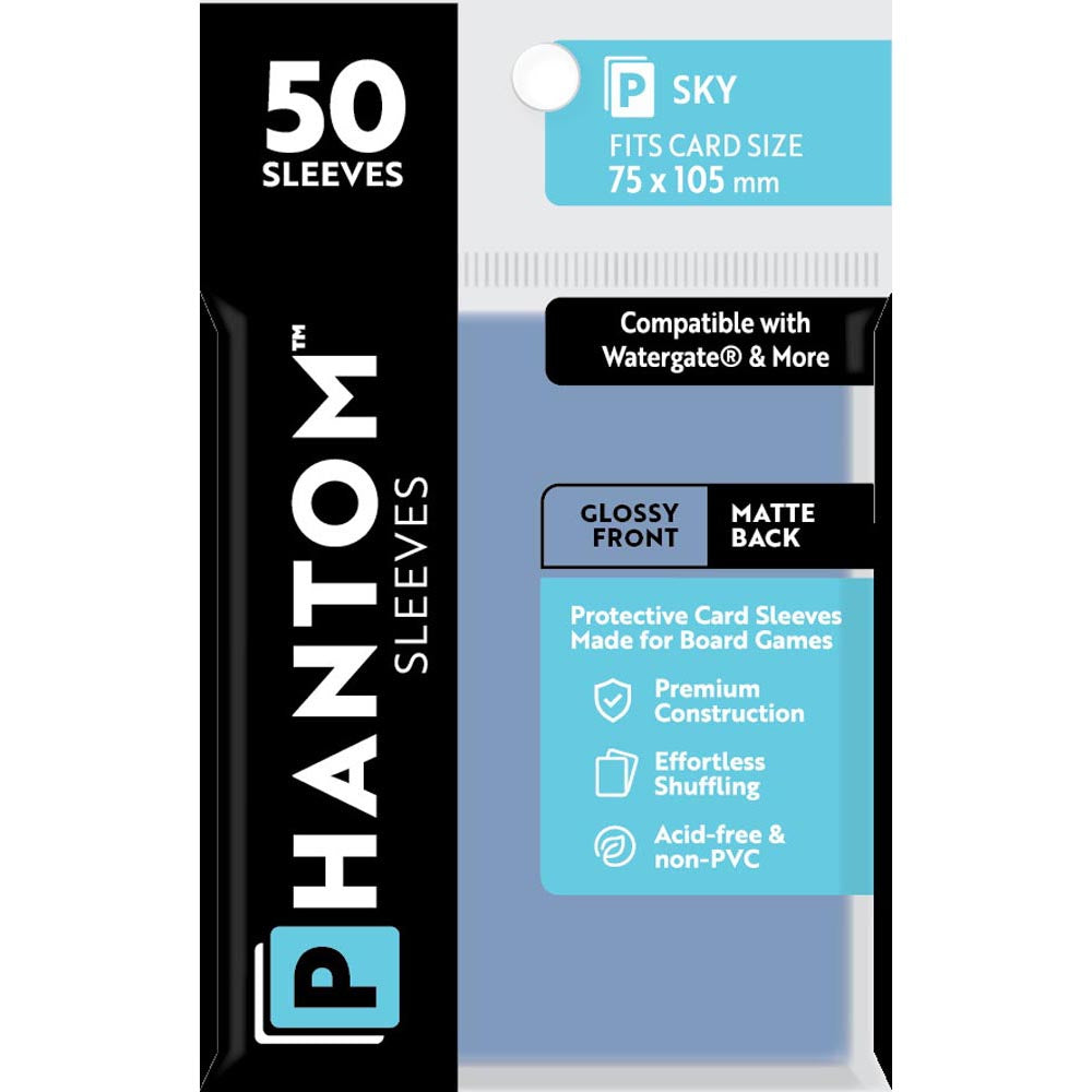 Sky Phantom Sleeves 50pcs (75x105 mm)