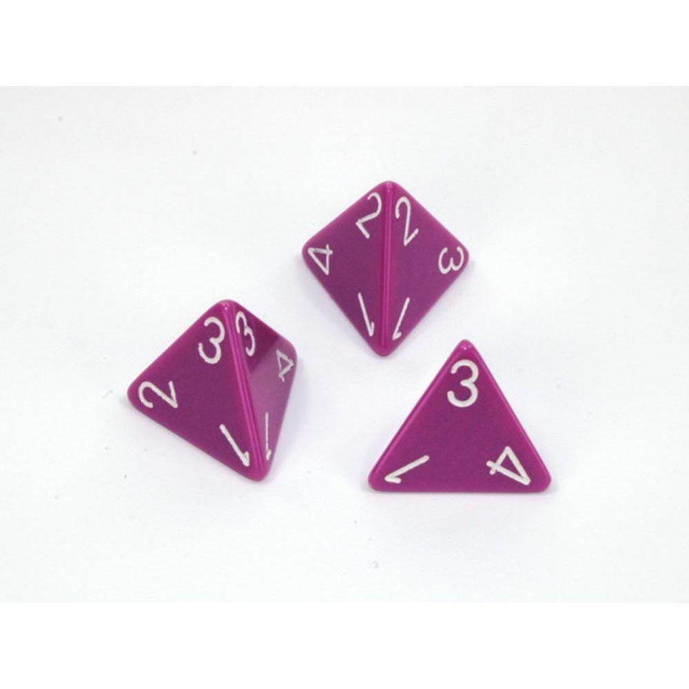 CHESSEX OPAQUE D4 DICE POLIEDRALES