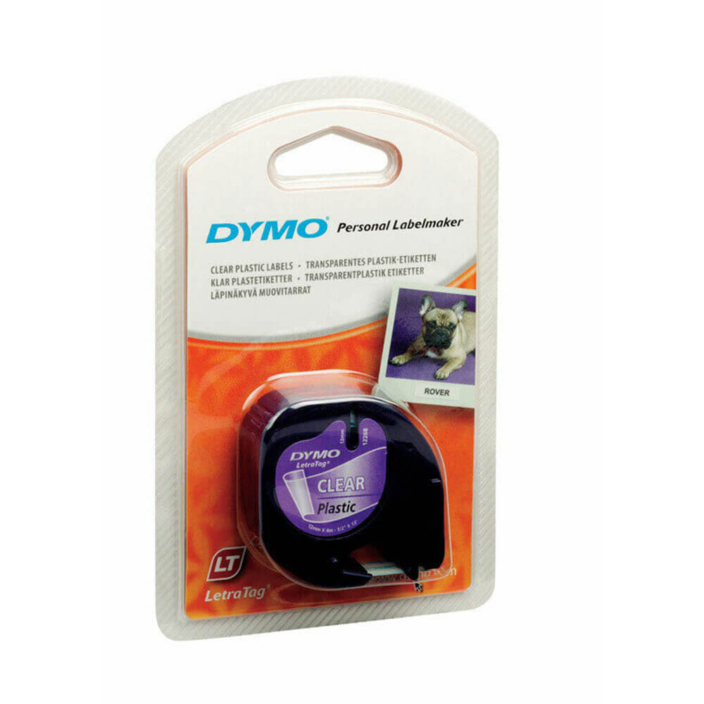 Dymo letra-tag tape label plast