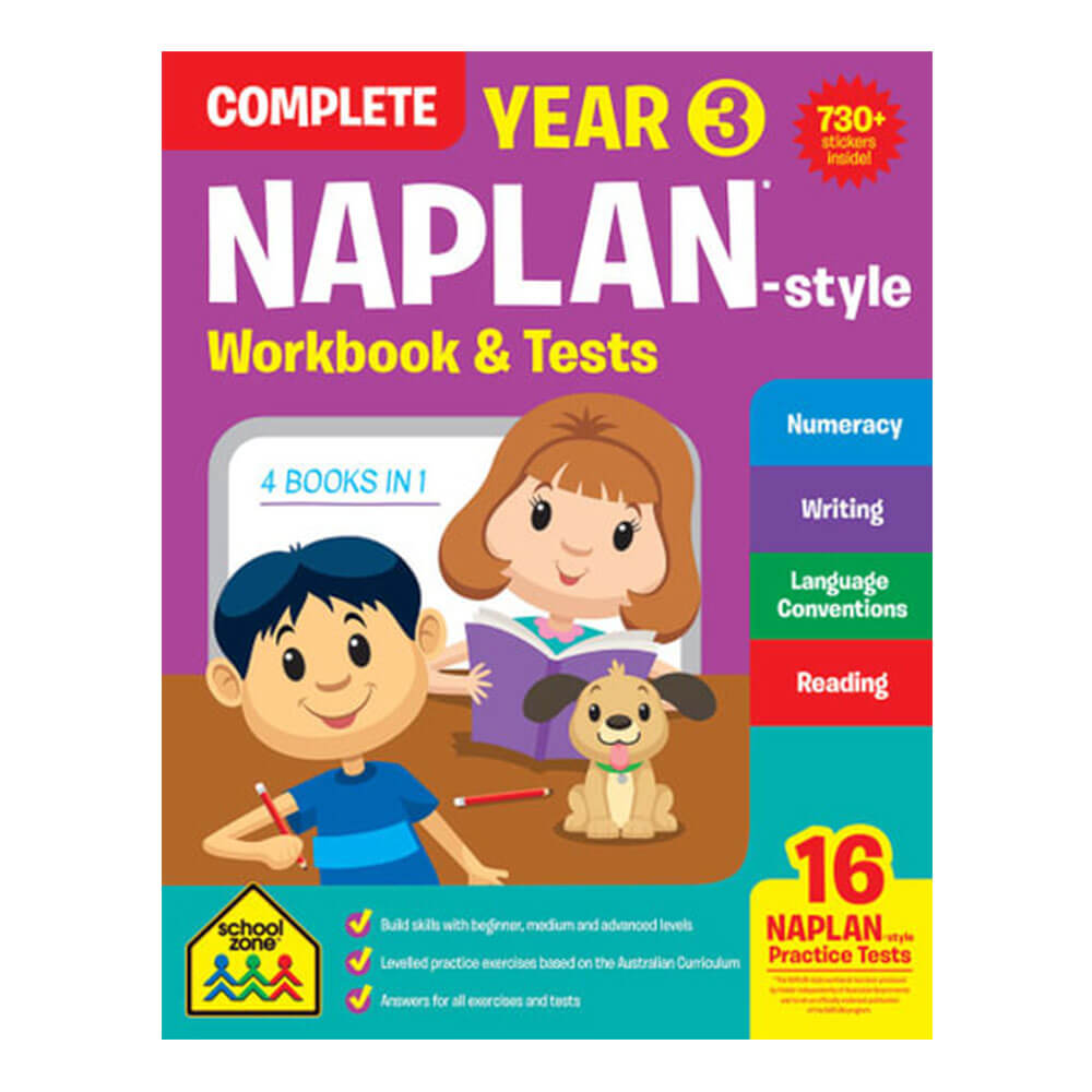 Libro de trabajo y exámenes de NAPLAN ESCHOLONZONE YEPLO