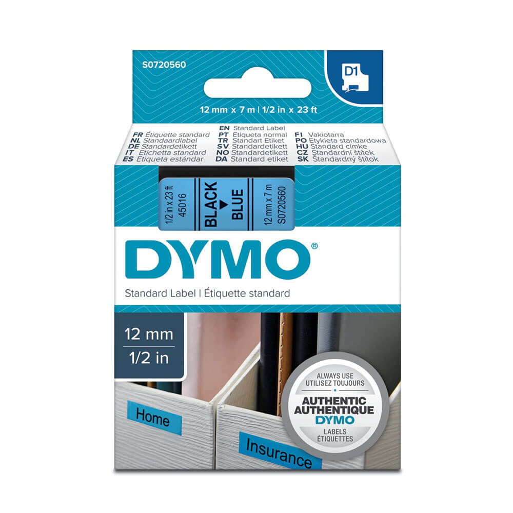 Dymo D1 Etykieta 12 mmx7m