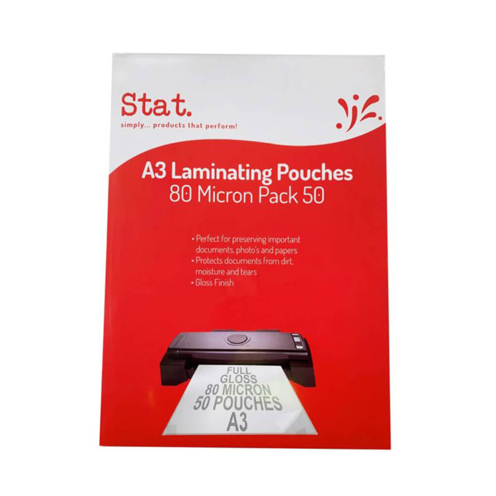 Stat Laminering Pouch 80 Micron (50pk)