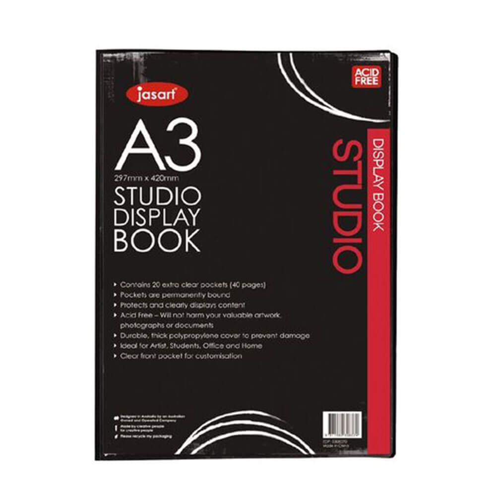 Jasart Display Book Black (20 pagine)