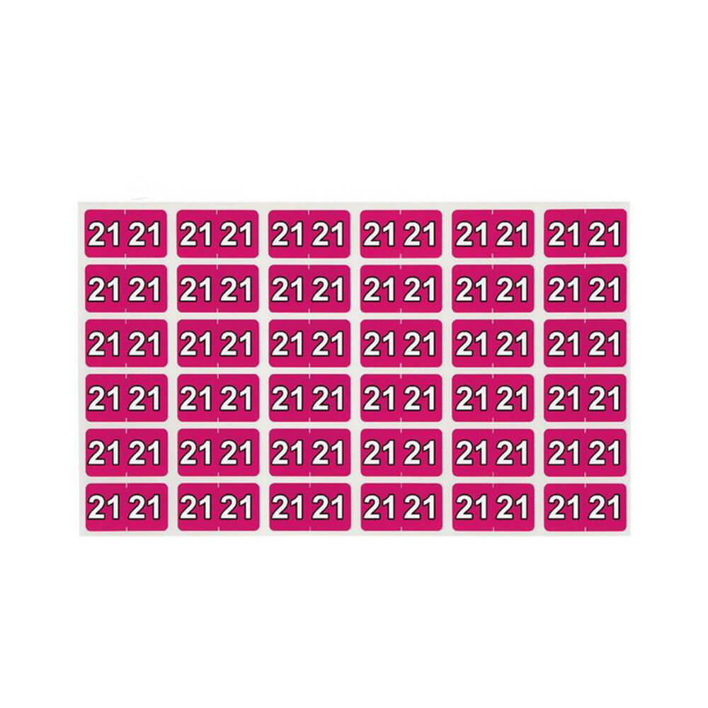 Avery kleurcodeerlabels 25x38mm 180 pk