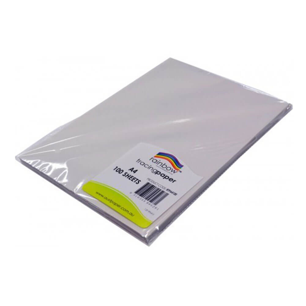  Regenbogen-Transparentpapier, 90 g/m² (100 Stück)