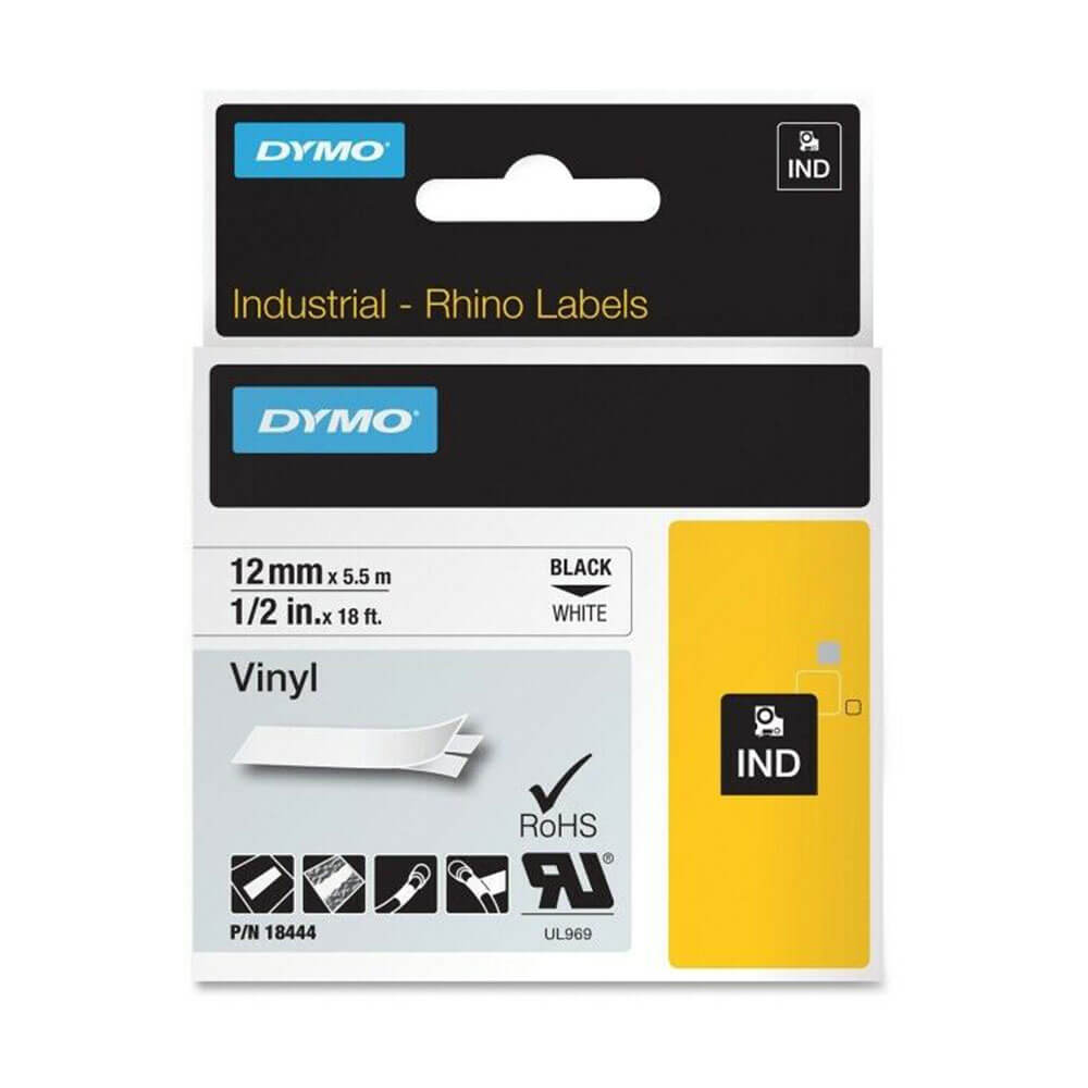 Dymo Tape Label White (12mmx5,5m)