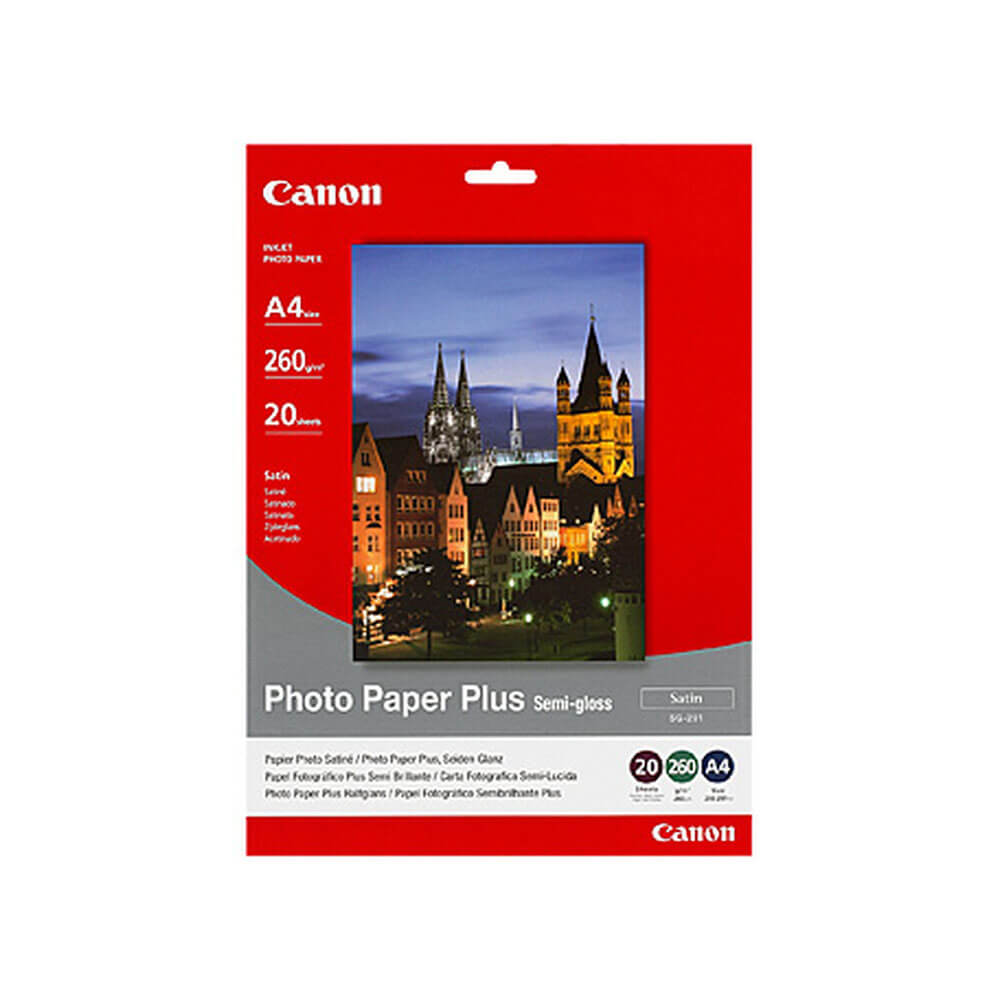  Canon Seidenglanz-Fotopapier, 260 g/m², 20 Stück