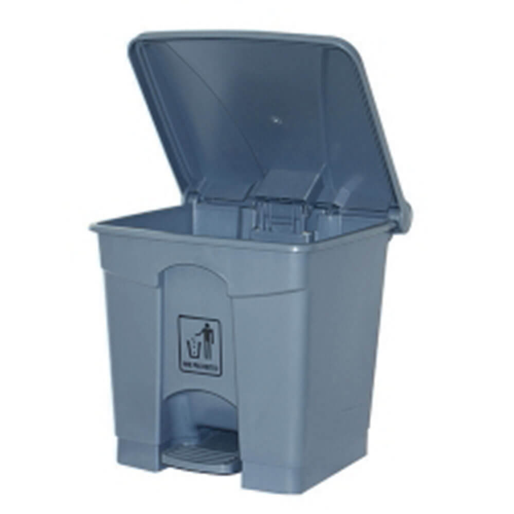 CleanLink Duchbshing Bin avec couvercle de pédale (gris)