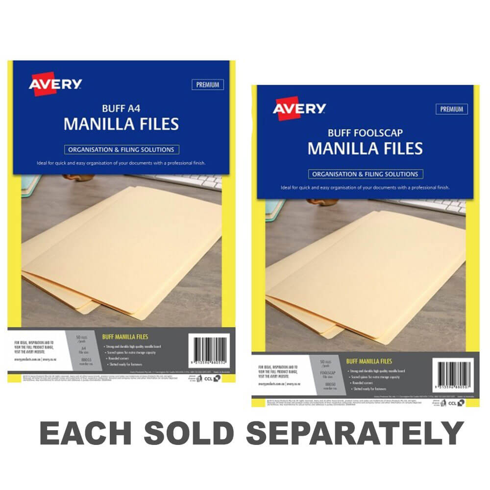 Avery Manila Folder Buff (50pk)