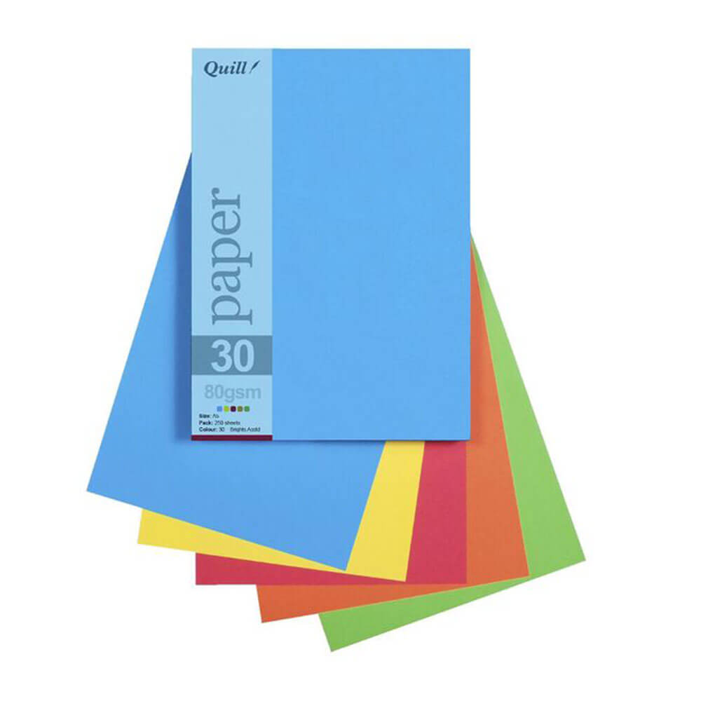 Quill Paper 80GSM A5 Assorted（25pk）